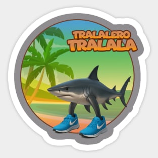 Tralalero Tralala T-Shirt – Absurd Brainrot Energy | Memecore Collection Sticker